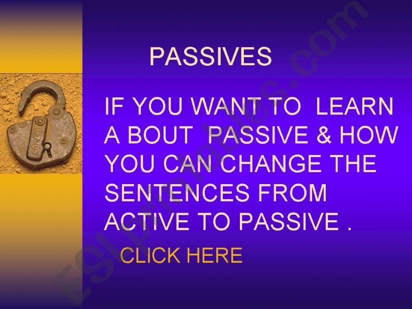 passaive voice powerpoint