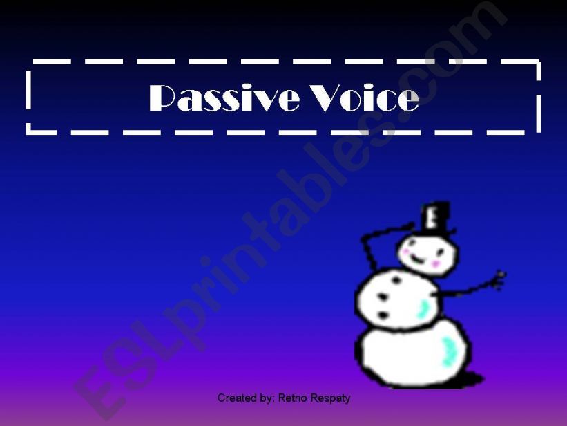 passive voice powerpoint