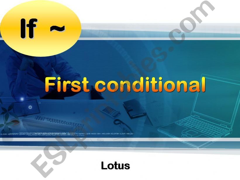 If - first conditional grammar ppt