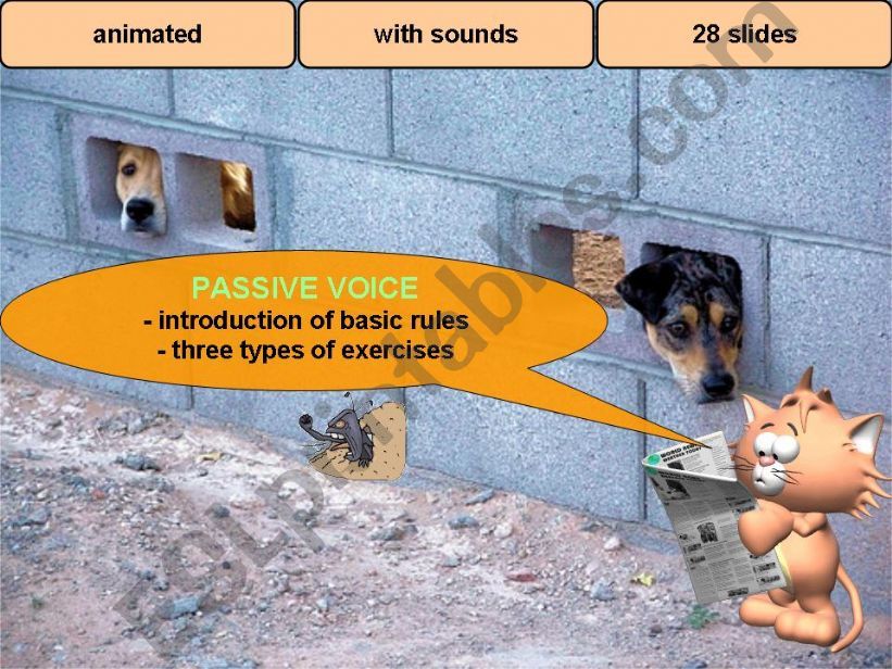 Passive voice with pets powerpoint
