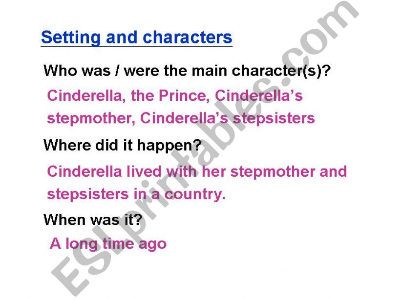 The Structure of Cinderella powerpoint