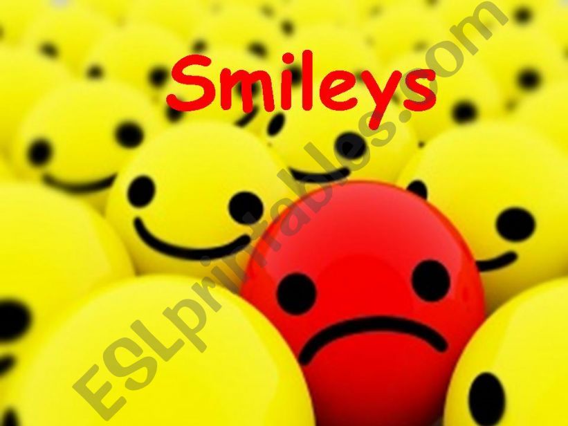 Activity about smileys powerpoint