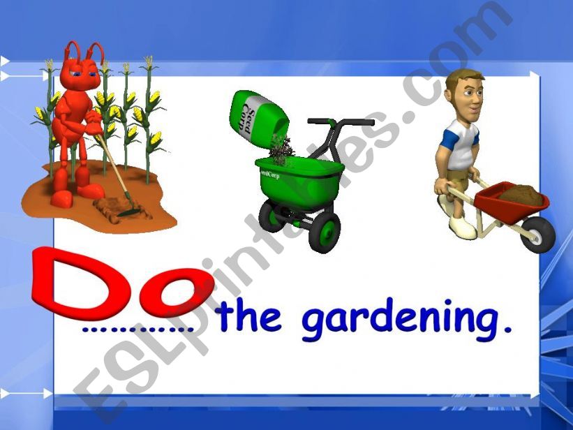 Guess the verbs for household chores  9/?