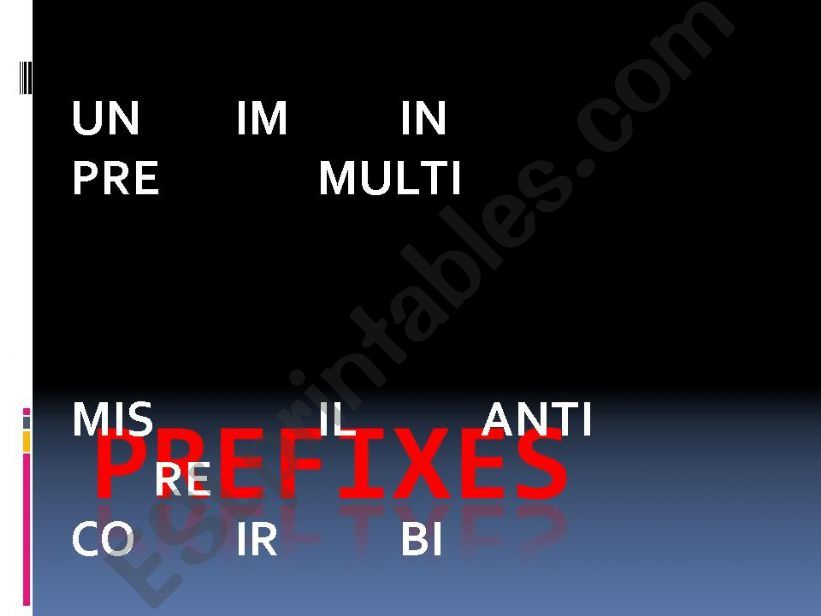 prefixes powerpoint