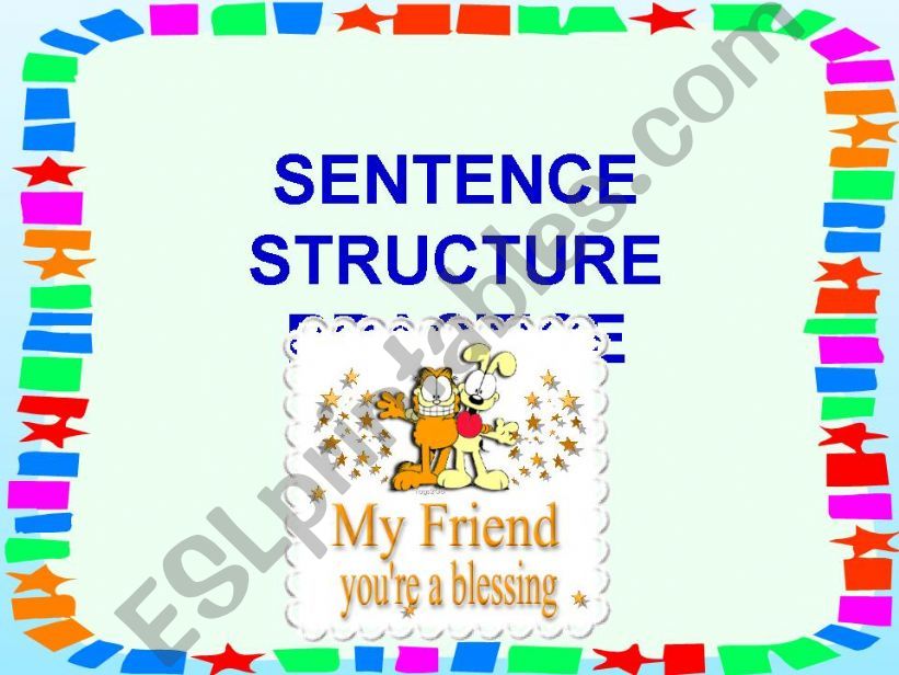 Sentence Structure Practice powerpoint