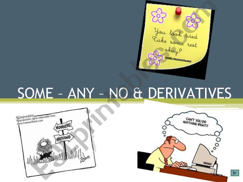 some-any-no & derivatives powerpoint