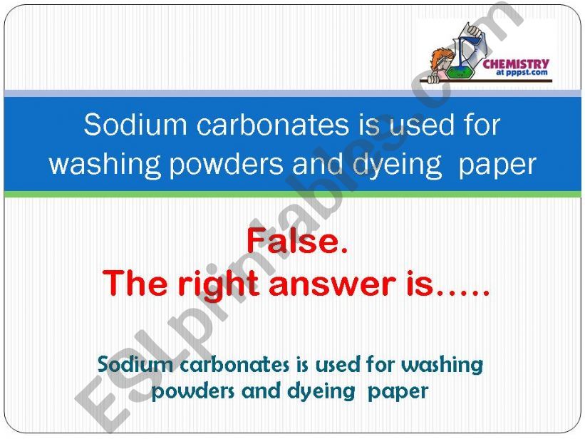 Chemistry Quiz Part 2 powerpoint