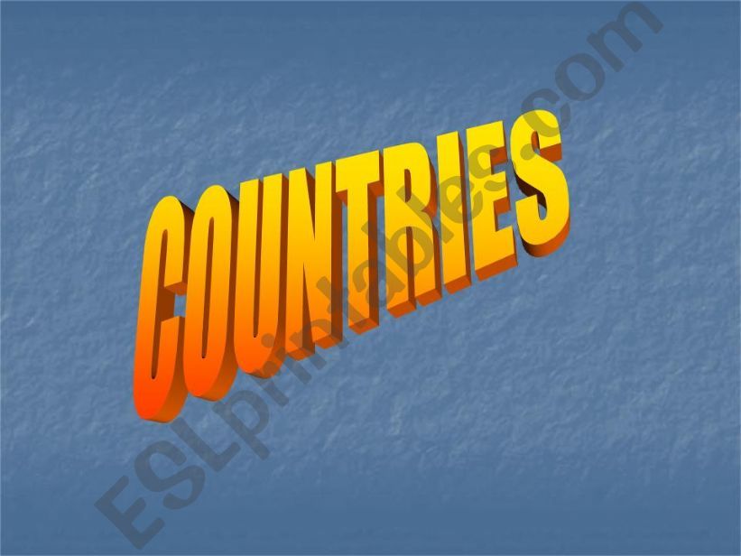 Countries powerpoint