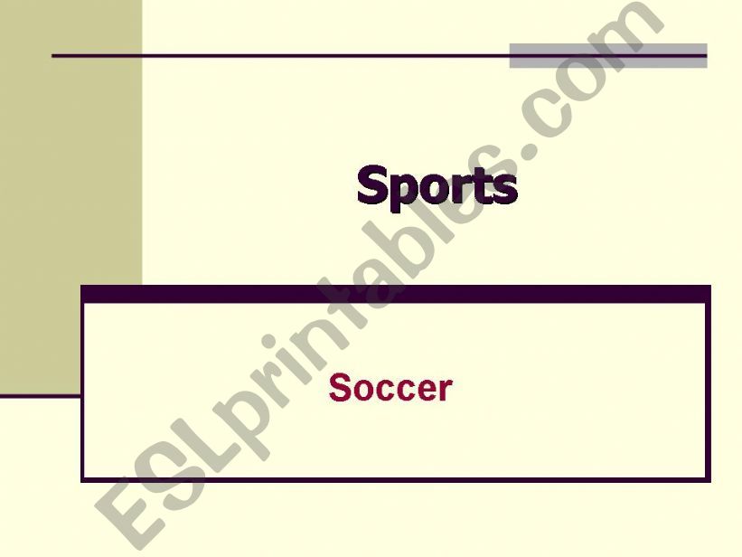 Soccer powerpoint