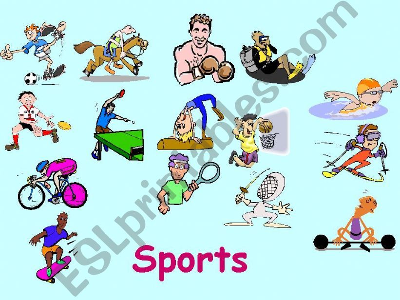 Sports FLASHCARDS powerpoint