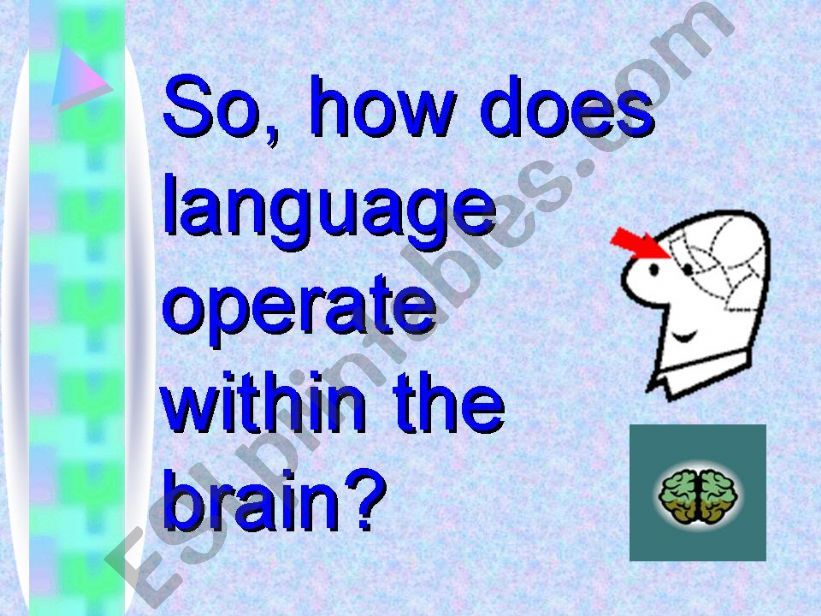 Language and the brain powerpoint