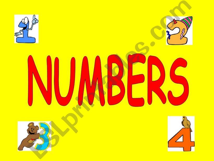 Numbers 1-10 powerpoint presentation for very young learners