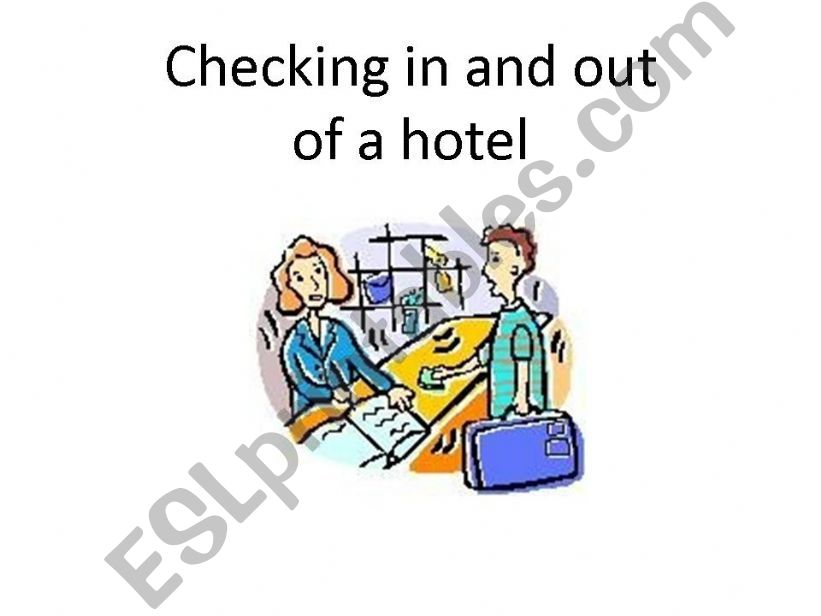 At check in  powerpoint