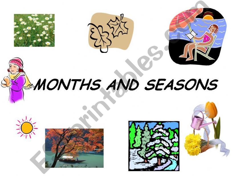 Months and seasons powerpoint