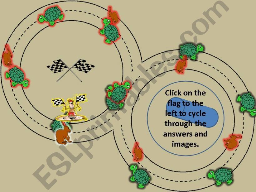 Prepositions Of Movement Turtle And Rabbit Game 20 questions Part 1