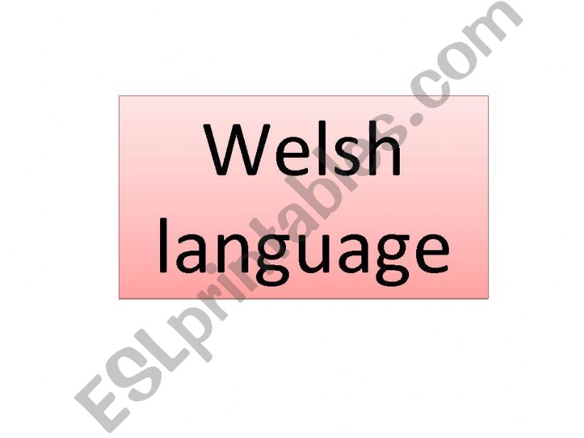Welsh - days of the week  powerpoint