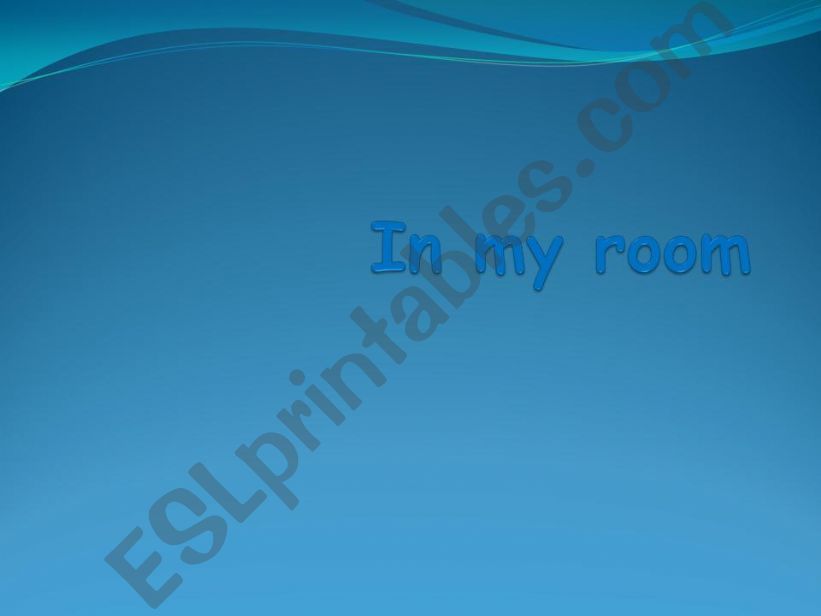in my house  powerpoint