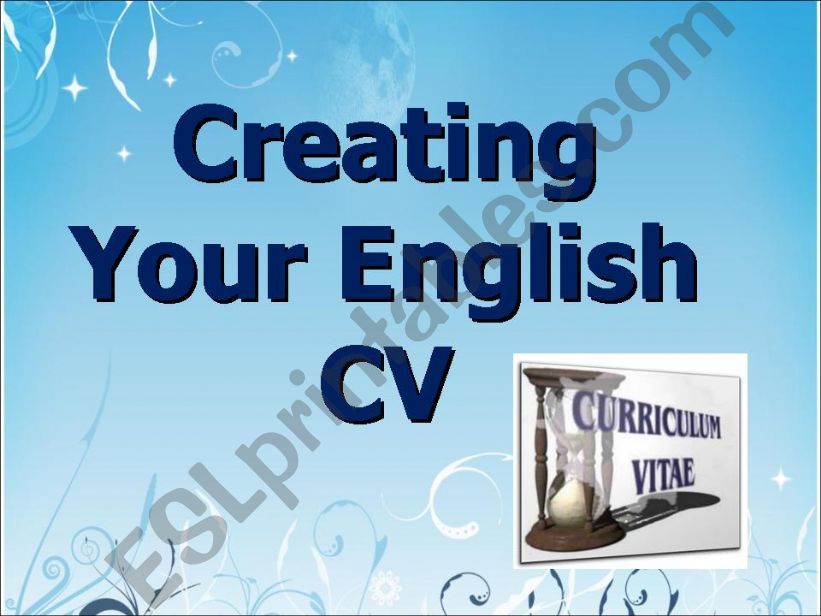 CV Writing powerpoint