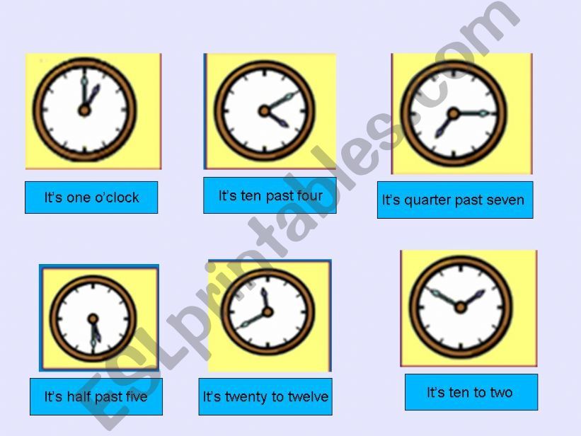telling time competition powerpoint