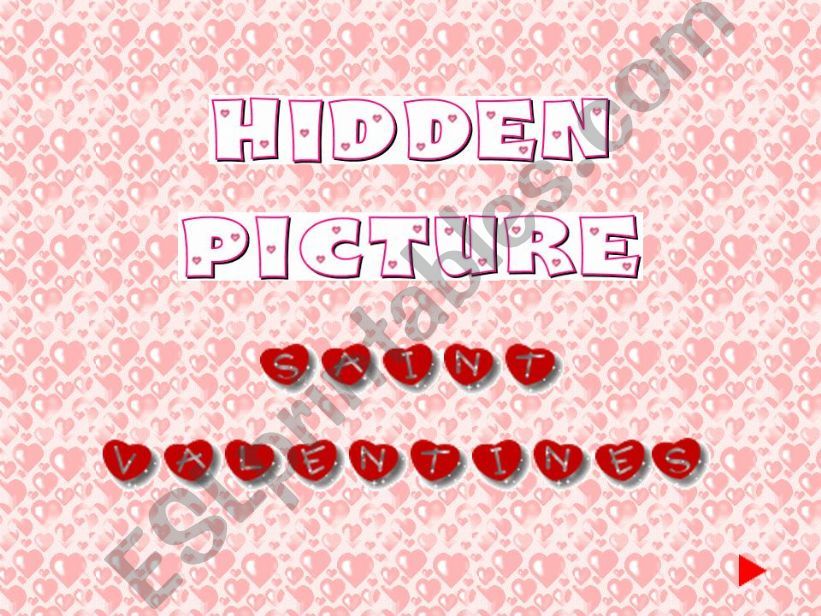 Hidden Picture Saint Valentines