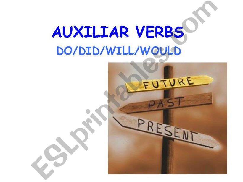 Auxliliar Verbs powerpoint