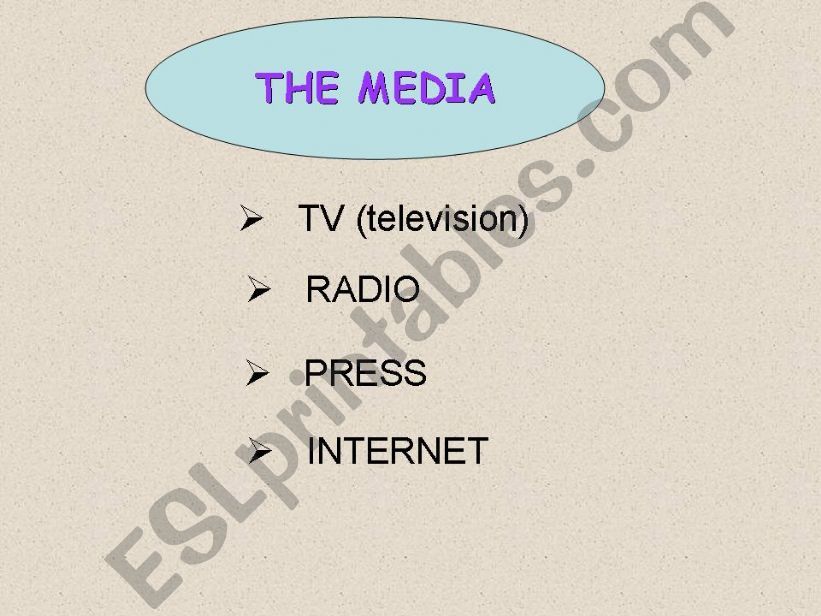 The Media powerpoint