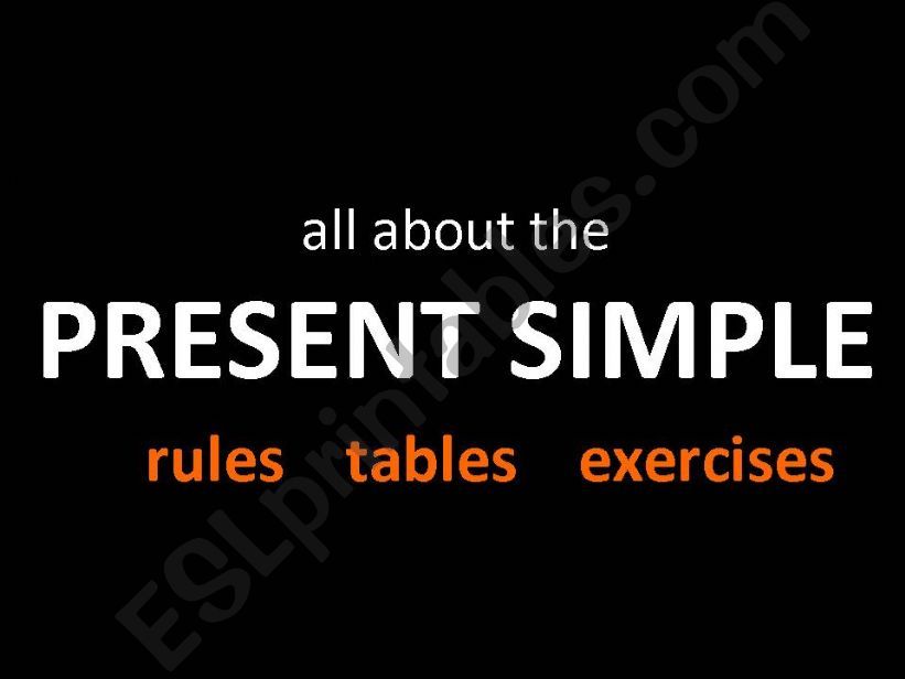 Present Simple powerpoint