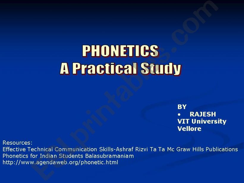 Phonetics powerpoint