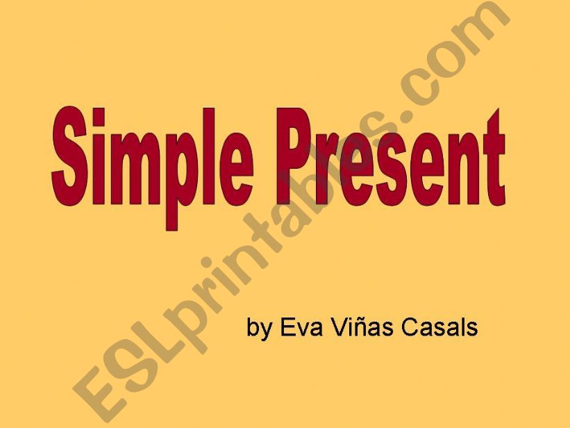 Simple Present powerpoint