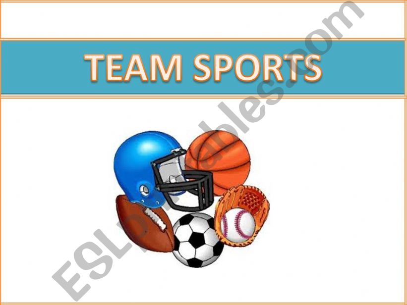 Team sports & equipment  powerpoint
