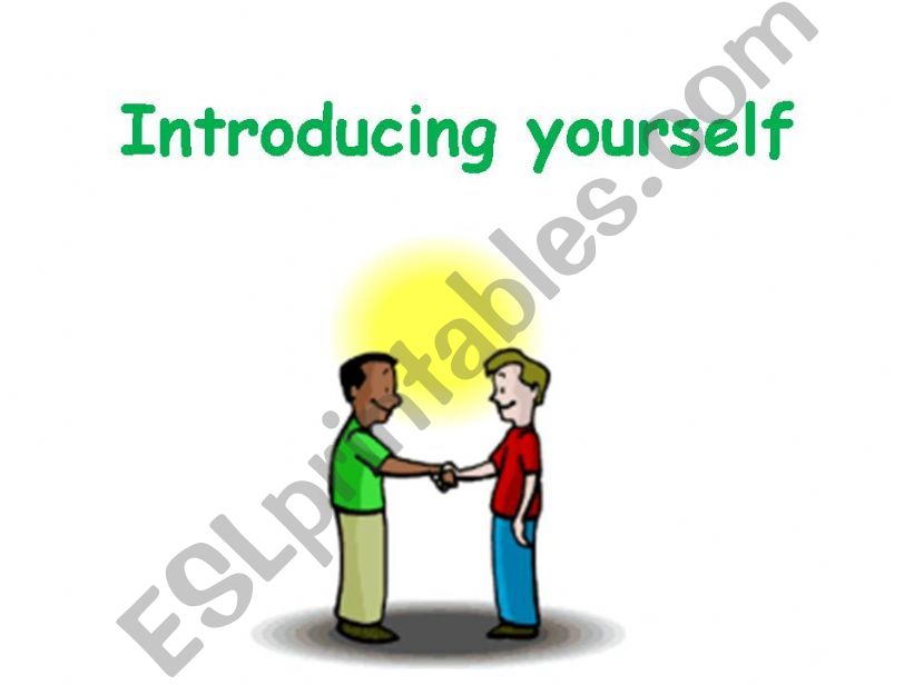 Introducing Yourself powerpoint