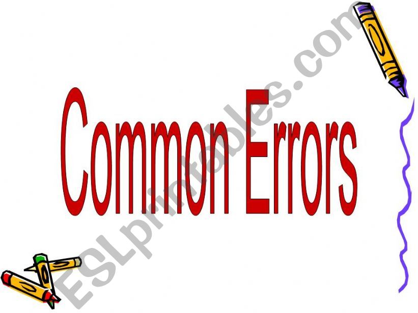 common errors in writing powerpoint