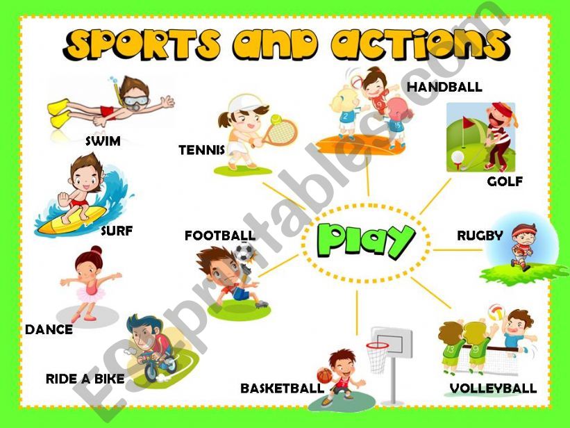 Sports and Actions powerpoint