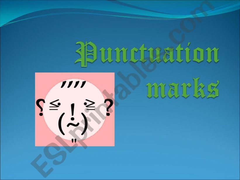punctuation marks powerpoint
