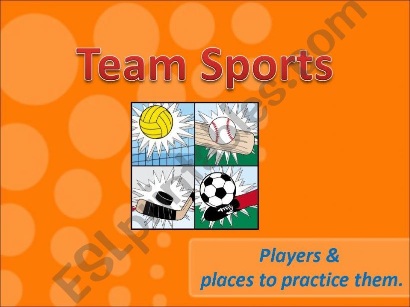 Team sports ( Part 2 )  powerpoint