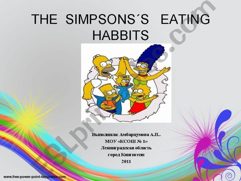 THE  SIMPSONS´S   EATING  HABBITS