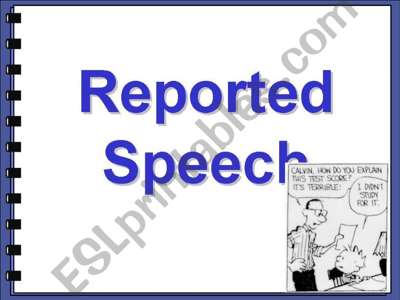 Reported Speech powerpoint