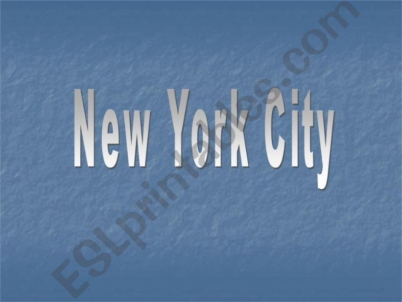 New York City powerpoint