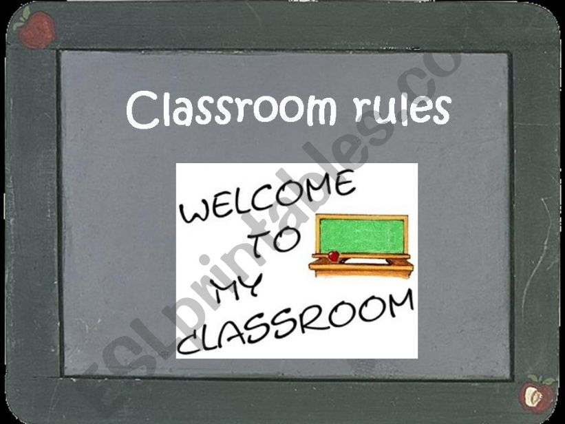Classroom rules with MUST and MUSTNT