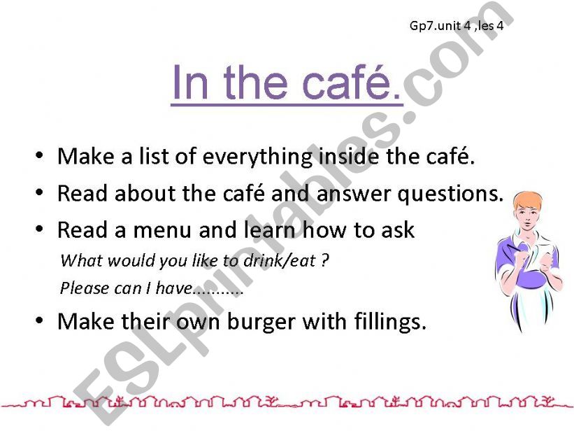in the cafe powerpoint