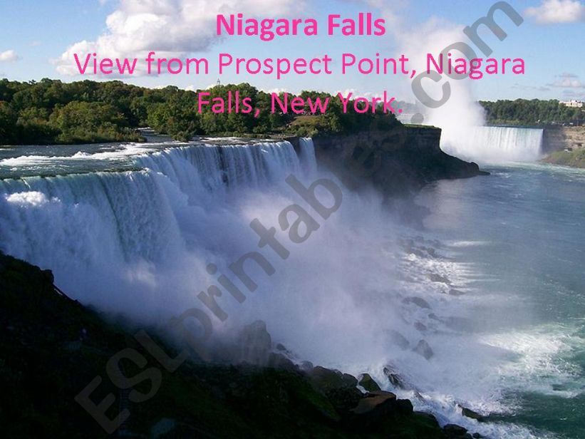Niagara Falls: US and Canadian border 
