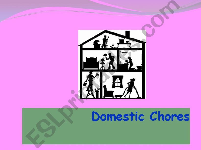PPT to revise Domestic Chores powerpoint