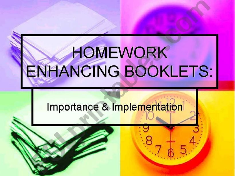 The importance of homework powerpoint