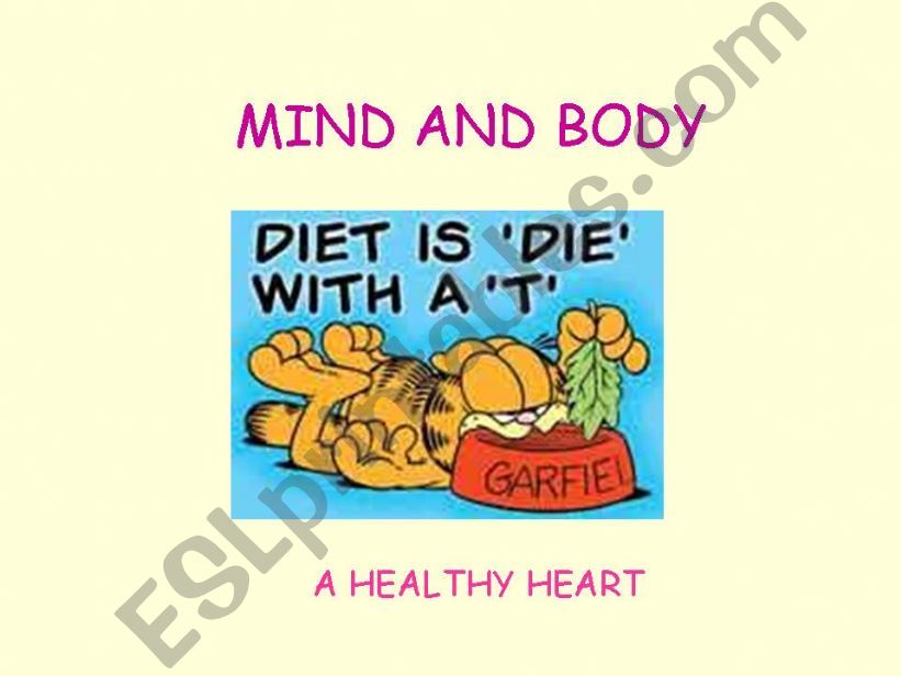 Do you think Garfield is healthy?What about you?