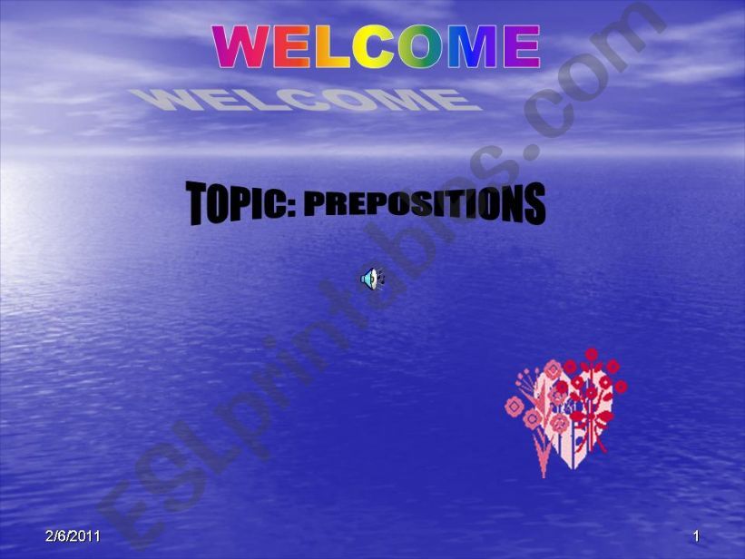 prepositions with audio powerpoint