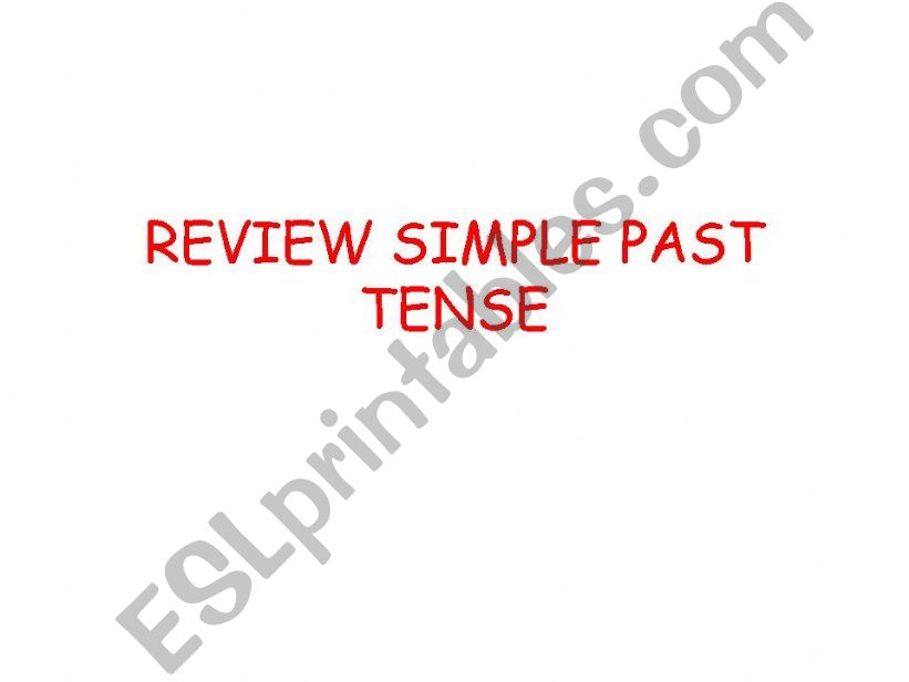 simple past powerpoint