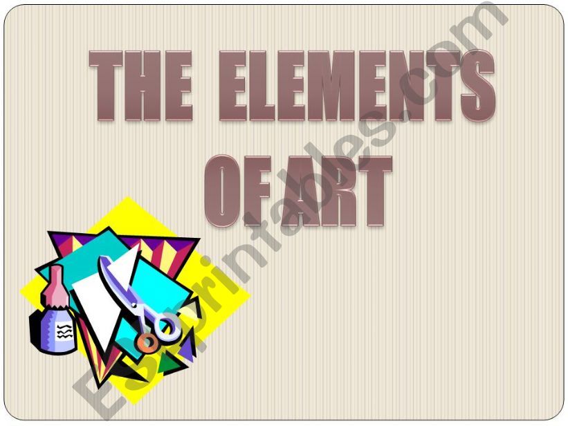 The elements of art powerpoint