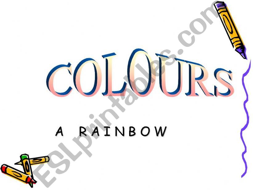 A rainbow powerpoint