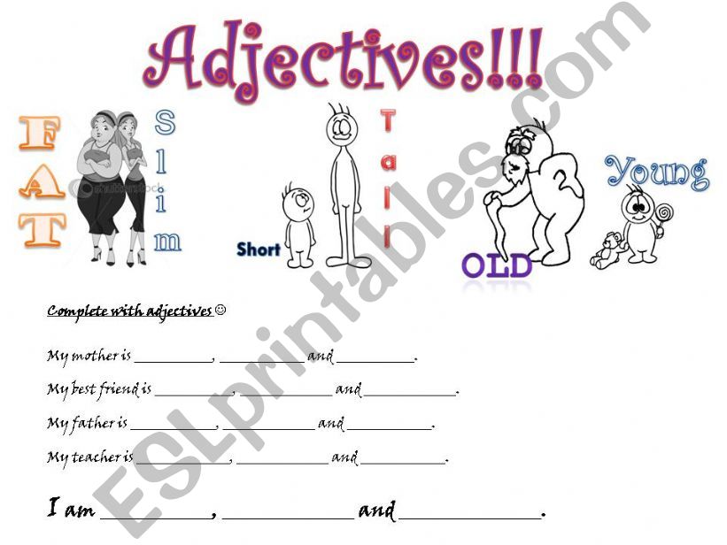 First  adjectives powerpoint