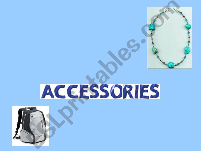 ACCESSORIES CLOTHING powerpoint